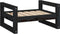 vidaXL - Hondenmand - 55,5x45,5x28 - cm - massief - grenenhout - zwart