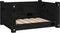 vidaXL - Hondenmand - 55,5x45,5x28 - cm - massief - grenenhout - zwart