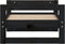 vidaXL - Hondenmand - 55,5x45,5x28 - cm - massief - grenenhout - zwart