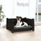 vidaXL - Hondenmand - 55,5x45,5x28 - cm - massief - grenenhout - zwart