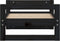 vidaXL - Hondenmand - 55,5x45,5x28 - cm - massief - grenenhout - zwart