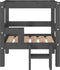 vidaXL - Hondenmand - 55,5x53,5x60 - cm - massief - grenenhout - grijs