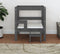 vidaXL - Hondenmand - 55,5x53,5x60 - cm - massief - grenenhout - grijs