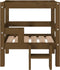 vidaXL - Hondenmand - 55,5x53,5x60 - cm - massief - grenenhout - honingbruin