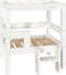 vidaXL - Hondenmand - 55,5x53,5x60 - cm - massief - grenenhout - wit