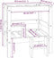 vidaXL - Hondenmand - 55,5x53,5x60 - cm - massief - grenenhout - wit