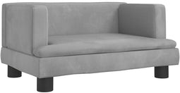 vidaXL - Hondenmand - 60x40x30 - cm - fluweel - lichtgrijs