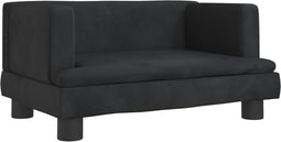 vidaXL - Hondenmand - 60x40x30 - cm - fluweel - zwart