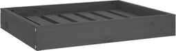 vidaXL - Hondenmand - 61,5x49x9 - cm - massief - grenenhout - grijs