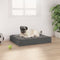 vidaXL - Hondenmand - 61,5x49x9 - cm - massief - grenenhout - grijs