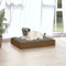 vidaXL - Hondenmand - 61,5x49x9 - cm - massief - grenenhout - honingbruin