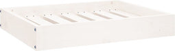 vidaXL - Hondenmand - 61,5x49x9 - cm - massief - grenenhout - wit