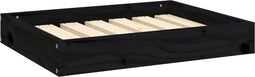 vidaXL - Hondenmand - 61,5x49x9 - cm - massief - grenenhout - zwart