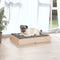 vidaXL - Hondenmand - 61,5x49x9 - cm - massief - grenenhout - zwart