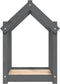 vidaXL - Hondenmand - 61x50x70 - cm - massief - grenenhout - grijs