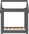 vidaXL - Hondenmand - 61x50x70 - cm - massief - grenenhout - grijs