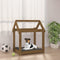 vidaXL - Hondenmand - 61x50x70 - cm - massief - grenenhout - honingbruin