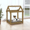 vidaXL - Hondenmand - 61x50x70 - cm - massief - grenenhout - honingbruin