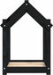 vidaXL - Hondenmand - 61x50x70 - cm - massief - grenenhout - zwart
