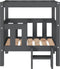 vidaXL - Hondenmand - 65,5x43x70 - cm - massief - grenenhout - grijs