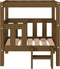 vidaXL - Hondenmand - 65,5x43x70 - cm - massief - grenenhout - honingbruin