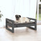 vidaXL - Hondenmand - 65,5x50,5x28 - cm - massief - grenenhout - grijs