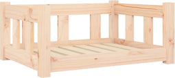 vidaXL - Hondenmand - 65,5x50,5x28 - cm - massief - grenenhout