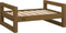 vidaXL - Hondenmand - 65,5x50,5x28 - cm - massief - grenenhout - honingbruin