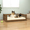 vidaXL - Hondenmand - 65,5x50,5x28 - cm - massief - grenenhout