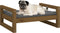 vidaXL - Hondenmand - 65,5x50,5x28 - cm - massief - grenenhout - honingbruin