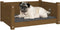 vidaXL - Hondenmand - 65,5x50,5x28 - cm - massief - grenenhout - honingbruin