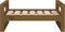 vidaXL - Hondenmand - 65,5x50,5x28 - cm - massief - grenenhout - honingbruin