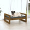 vidaXL - Hondenmand - 65,5x50,5x28 - cm - massief - grenenhout - honingbruin