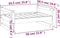 vidaXL - Hondenmand - 65,5x50,5x28 - cm - massief - grenenhout