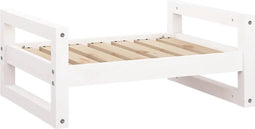 vidaXL - Hondenmand - 65,5x50,5x28 - cm - massief - grenenhout - wit