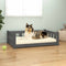 vidaXL - Hondenmand - 65,5x50,5x28 - cm - massief - grenenhout - wit