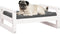 vidaXL - Hondenmand - 65,5x50,5x28 - cm - massief - grenenhout - wit