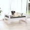 vidaXL - Hondenmand - 65,5x50,5x28 - cm - massief - grenenhout - wit