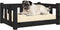 vidaXL - Hondenmand - 65,5x50,5x28 - cm - massief - grenenhout - zwart