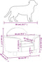 vidaXL - Hondenmand - 66x40x45 - cm - fluweel - donkergrijs
