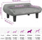 vidaXL - Hondenmand - 70x40x24 - cm - fluweel - lichtgrijs