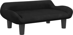vidaXL - Hondenmand - 70x40x24 - cm - fluweel - zwart