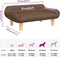 vidaXL - Hondenmand - 70x40x24 - cm - stof - bruin