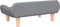 vidaXL - Hondenmand - 70x40x24 - cm - stof - lichtgrijs