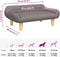 vidaXL - Hondenmand - 70x40x24 - cm - stof - taupe