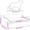 vidaXL - Hondenmand - 70x40x24 - cm - stof - zwart