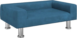 vidaXL - Hondenmand - 70x45x26,5 - cm - fluweel - blauw