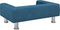 vidaXL - Hondenmand - 70x45x26,5 - cm - fluweel - blauw