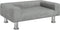 vidaXL - Hondenmand - 70x45x26,5 - cm - fluweel - lichtgrijs