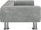 vidaXL - Hondenmand - 70x45x26,5 - cm - fluweel - lichtgrijs